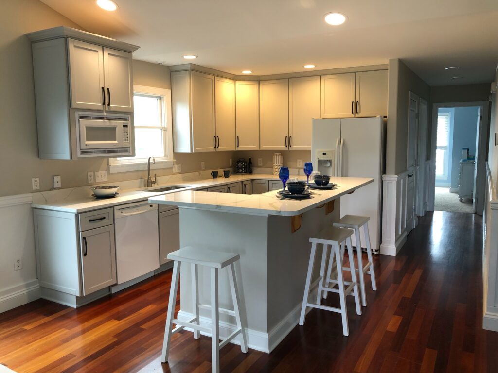 Kitchen remodeling with island